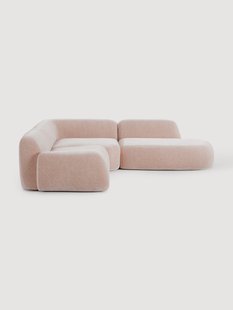 Modulaire hoekbank Wolke (4-zits) met chaise longue