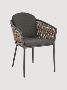 Stapelbare tuinstoelen Maribela met armleuning, 4-delig