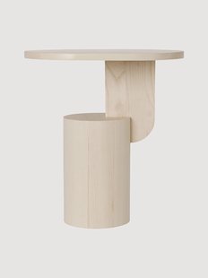 Essenhouten bijzettafel Insert