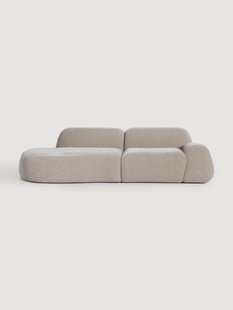 Modulaire teddy chaise longue Wolke (3-zits)