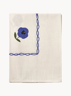 Tafelkleed Madelen M&ouml;llard met bloemmotief
