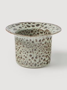 Handgemaakte plantenpot Balou met reactief glazuur, H 15 cm