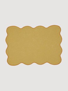 Vlekbestendige placemat Palma met geborduurde rand