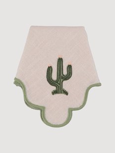 Geborduurd servet Ondulado met cactusborduursel