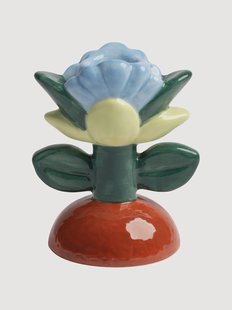 Handbeschilderde kandelaar Blume