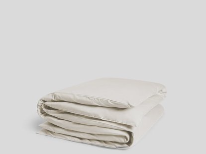 Yumeko Dekbedovertrek katoensatijn warm white 140x200 100% biologisch en fairtrade katoen, satijn geweven