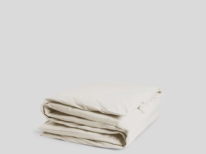 Yumeko Dekbedovertrek percal katoen white sand 200x200 100% biologisch en fairtrade katoen, percal geweven
