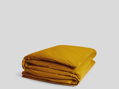 Yumeko Dekbedovertrek flanel indian yellow 200x200 100% biologisch katoen, flanel (licht geborsteld)