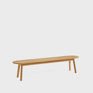 HAY Triangle Leg bank Geolied eiken, 200 cm