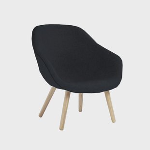 HAY About a Lounge 82 fauteuil Hallingdal 65 180 zwart – eiken poten, gezeept
