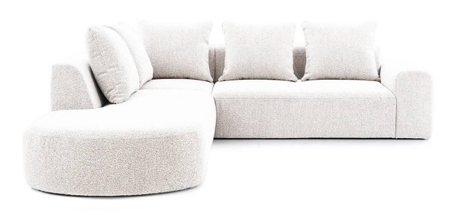 Hoekbank Monteri links bouclé | NADUVI Collection