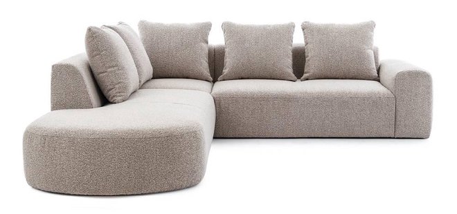 Hoekbank Monteri links bouclé | NADUVI Collection