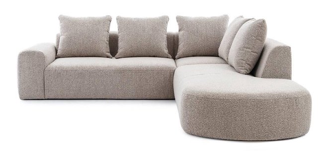 Hoekbank Monteri rechts bouclé | NADUVI Collection