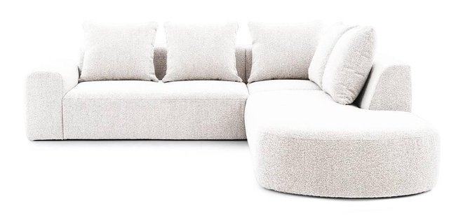 Hoekbank Monteri rechts bouclé | NADUVI Collection