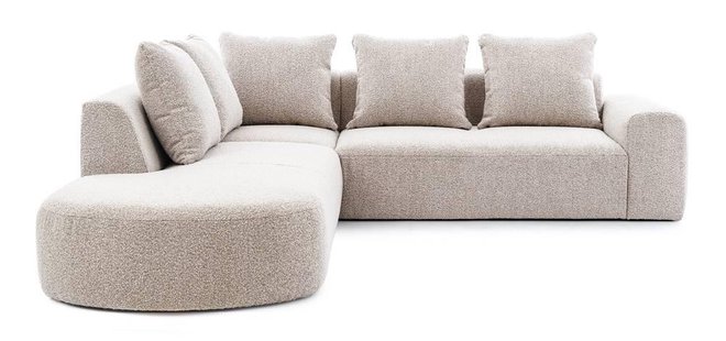 Hoekbank Monteri links bouclé | NADUVI Collection