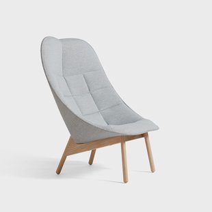 HAY Uchiwa Quilt loungestoel Mode 002 Intaglio–eiken–achterzijde Remix 123