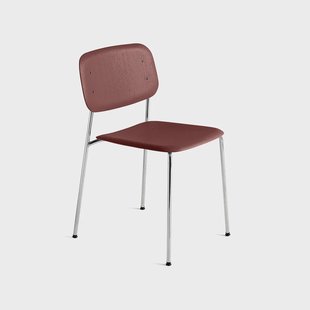 HAY Soft Edge 40 stoel Fall red–chroom onderstel