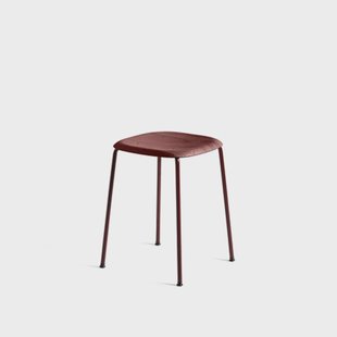 HAY Soft Edge 70 kruk Fall red–fall red stalen onderstel