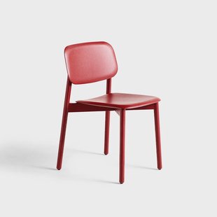 HAY Soft Edge 60 stoel Fall red–fall red eiken onderstel