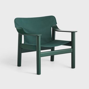 HAY Bernard fauteuil Canvas green–hunter beuken onderstel