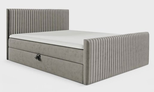 Boxspring Pinehill velvet 140 x 200 cm met opbergruimte | NADUVI Collection