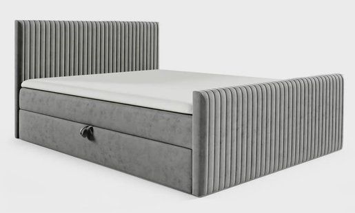 Boxspring Pinehill velvet 180 x 200 cm met opbergruimte | NADUVI Collection