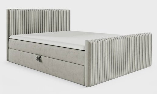 Boxspring Pinehill velvet 180 x 200 cm met opbergruimte | NADUVI Collection
