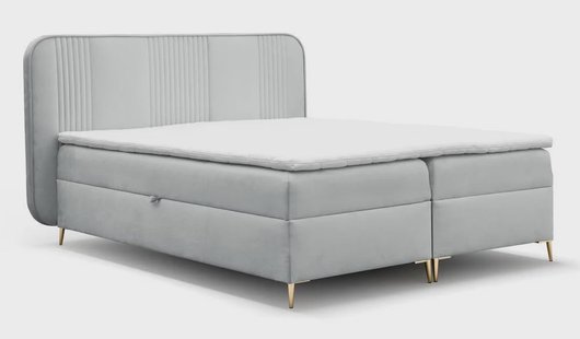 Boxspring Rena velvet 180 x 200 met opbergruimte en topper | NADUVI Collection