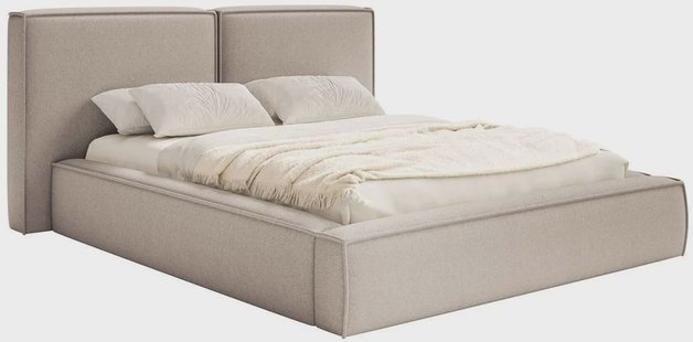 Bedframe Willa chenille 200 x 200 cm met opbergruimte | NADUVI Collection