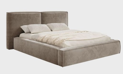 Bedframe Willa velvet 200 x 200 cm met opbergruimte | NADUVI Collection