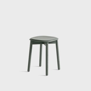 HAY Soft Edge 72 kruk Dusty green – dusty green onderstel