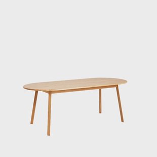 HAY Triangle Leg eettafel Gelakt eiken, 200x85 cm