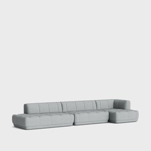 HAY Quilton combinatie 23 modulaire bank rechts Stof Remix 123 grijs