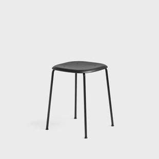 HAY Soft Edge P70 kruk Black – zwart stalen onderstel