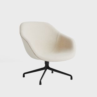 HAY About a Lounge 81 fauteuil Hallingdal 200 white – zwart