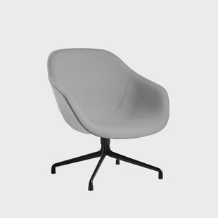 HAY About a Lounge 81 fauteuil Hallingdal 65 130 grey – zwart