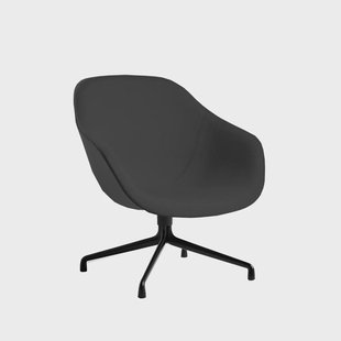 HAY About a Lounge 81 fauteuil Hallingdal 173 dark grey – zwart