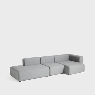 HAY Mags modulaire bank Stof Hallingdal 130 grijs – rechts