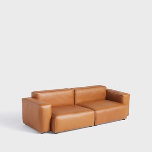 HAY Mags 2,5-zits COMB bank Sense cognac – lichtgrijze stiknaad