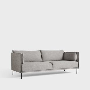 HAY Silhouette 3-zits bank Ruskin 33 – zwarte metalen poten