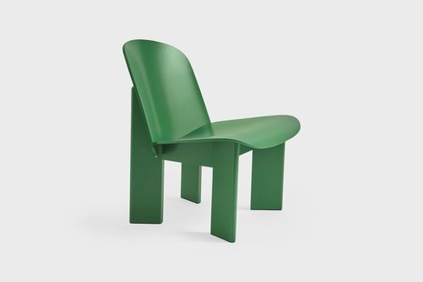 HAY Chisel loungestoel Lush green gelakt beuken
