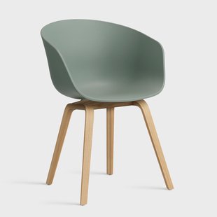HAY About a Chair 22 2.0 stoel Fall green – gelakt eiken onderstel