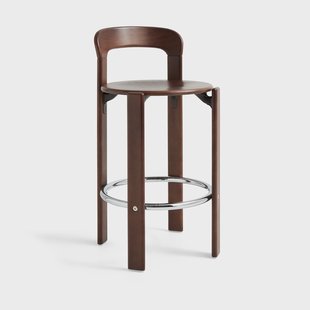 HAY Rey Low barkruk gelakt 65 cm Umber brown