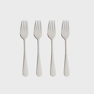 Aida Atelier tafelvork 18,5 cm 4-pack Roestvrij staal