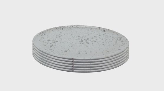 Aida Raw dinerbord Ø28 cm 6-pack Grijs