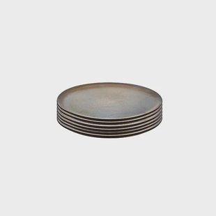 Aida Raw dessertbord Ø20 cm 6-pack Bruin