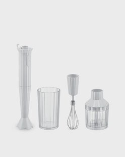 Alessi Plissé staafmixerset Wit