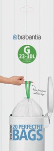 Brabantia Afvalzakken G voor emmers 23-30 liter 20 zakken/rol 23-30 l