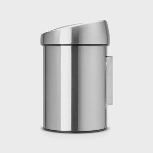Brabantia Touch Bin (voor wand) kunststof binnenemmer 3 L Mat geborsteld staal