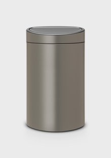 Brabantia Touch afvalemmer Recycle met kunststof binnenemmer 10/23 L Bruin